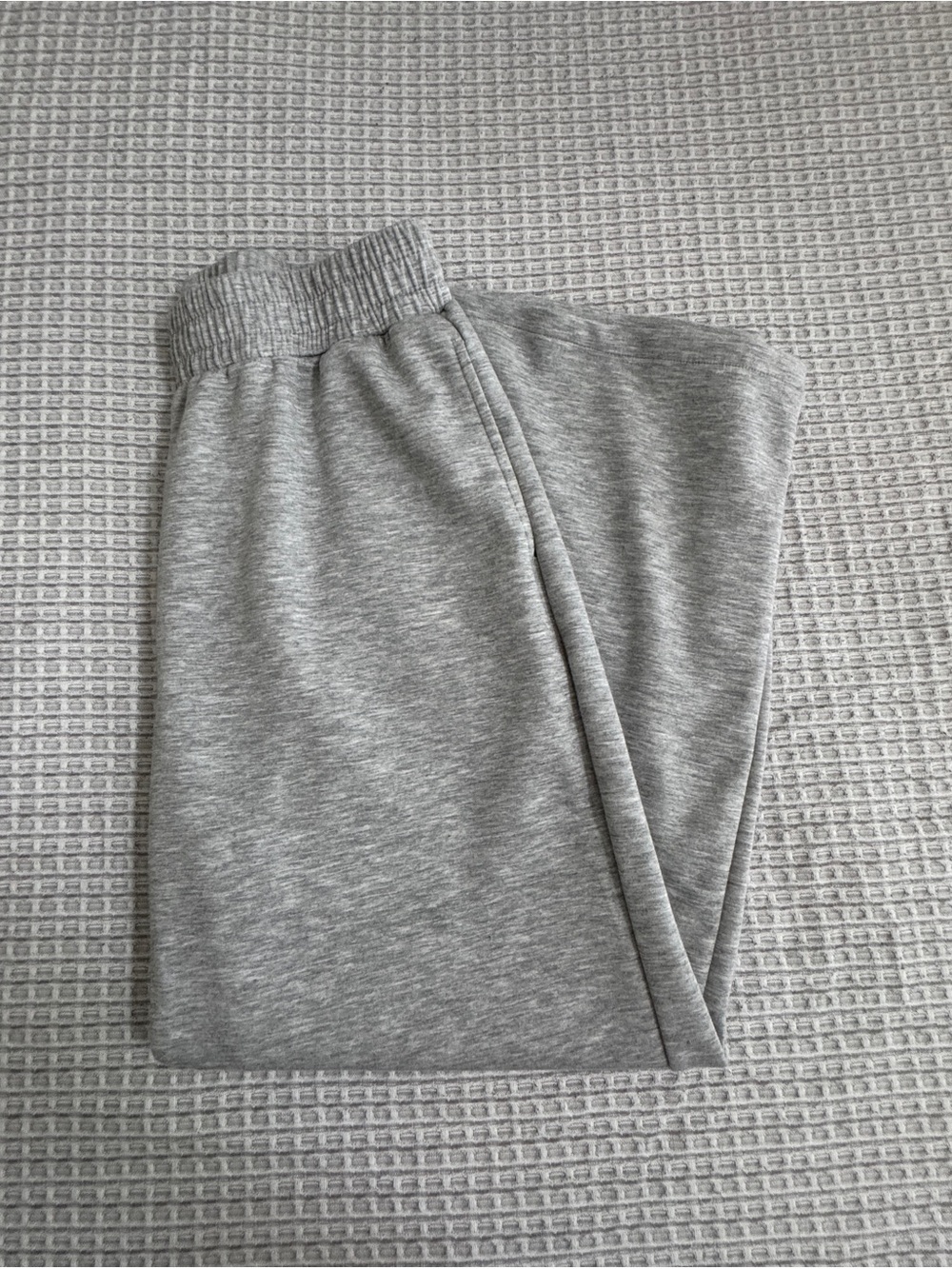 Women’s Grey Knit Elastic-Waist Bottoms